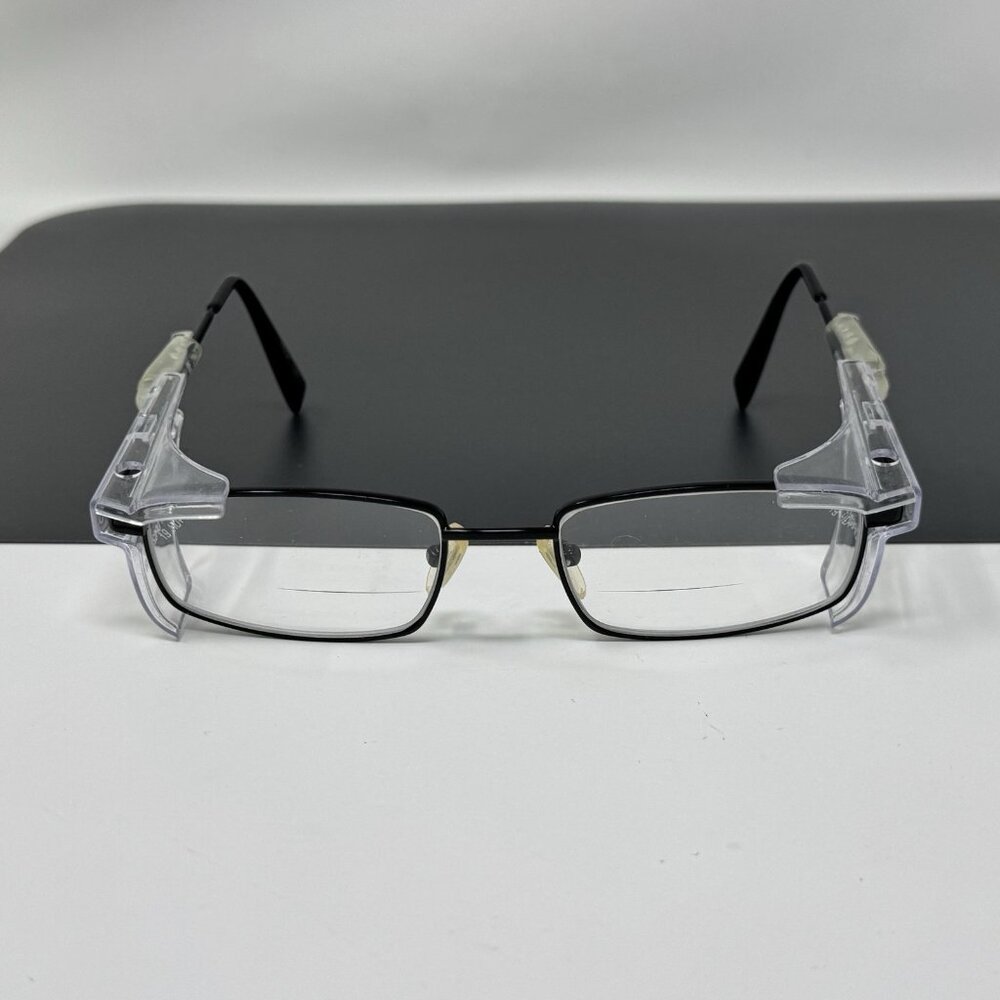 Pentax Eyeglasses  DP620 Black 166F Rectangular Full Rim Z87-2+ 51-18-140